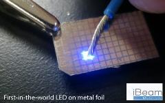 First in the world LED on metal foil