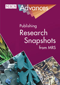Cover of MRS Advances