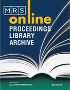 MRS Online Proceedings Library Archive cover