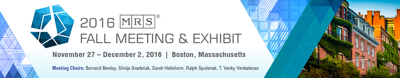 2016 MRS Fall Meeting and Exhibit | Boston, Massachusetts