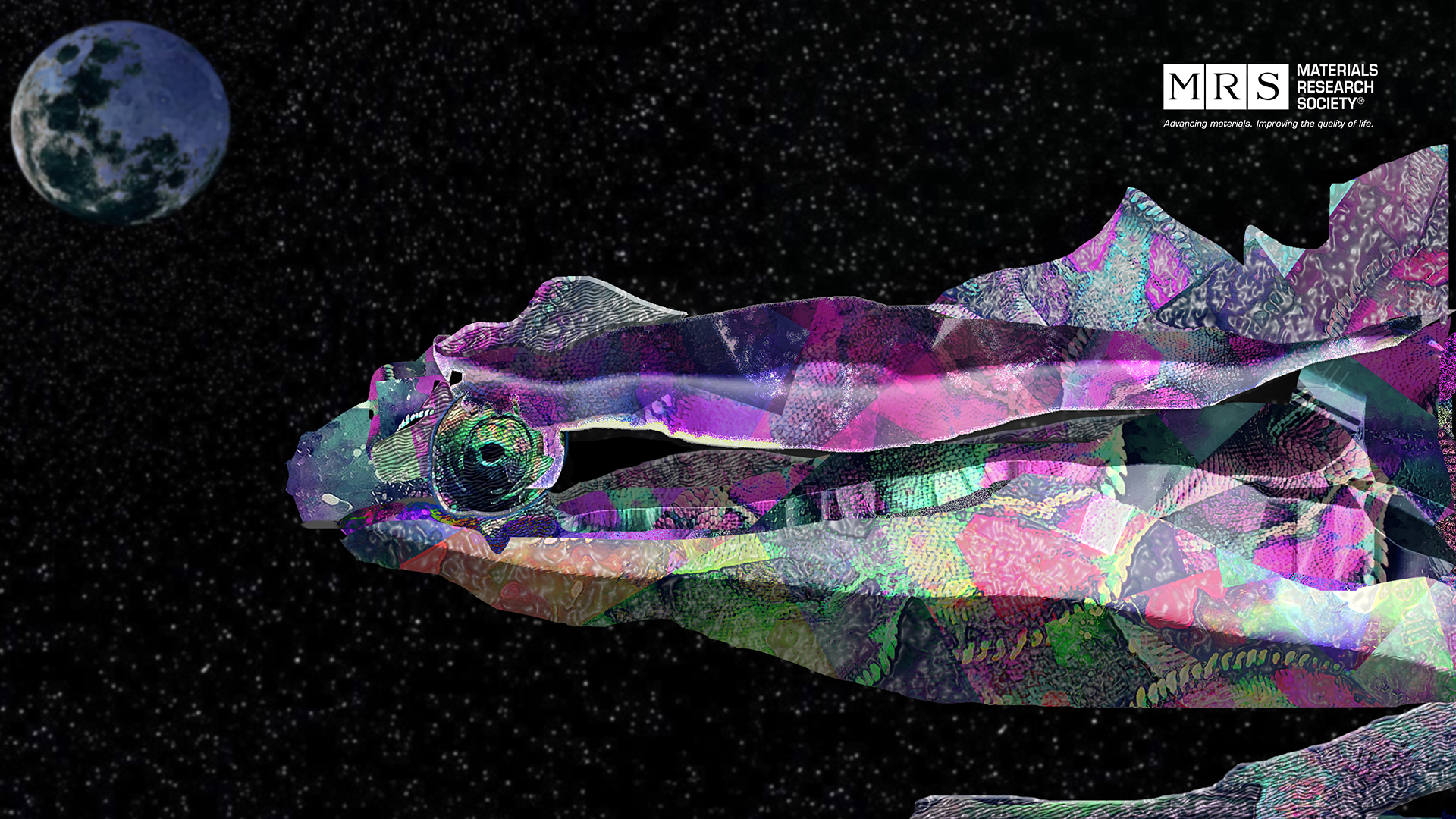 Mxene Chameleon: Science as Art Zoom Background